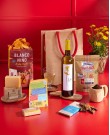 Natural Treats with White Wine Gift Bag