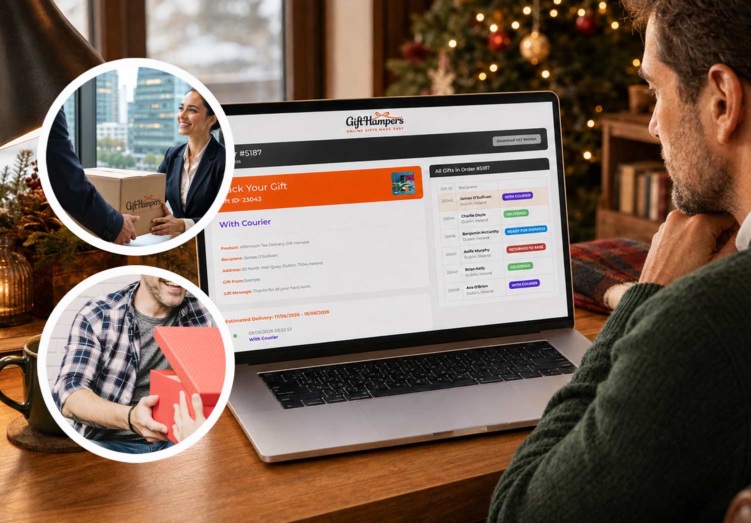 realtime tracking corporate gift hamper delivery in Bulgaria